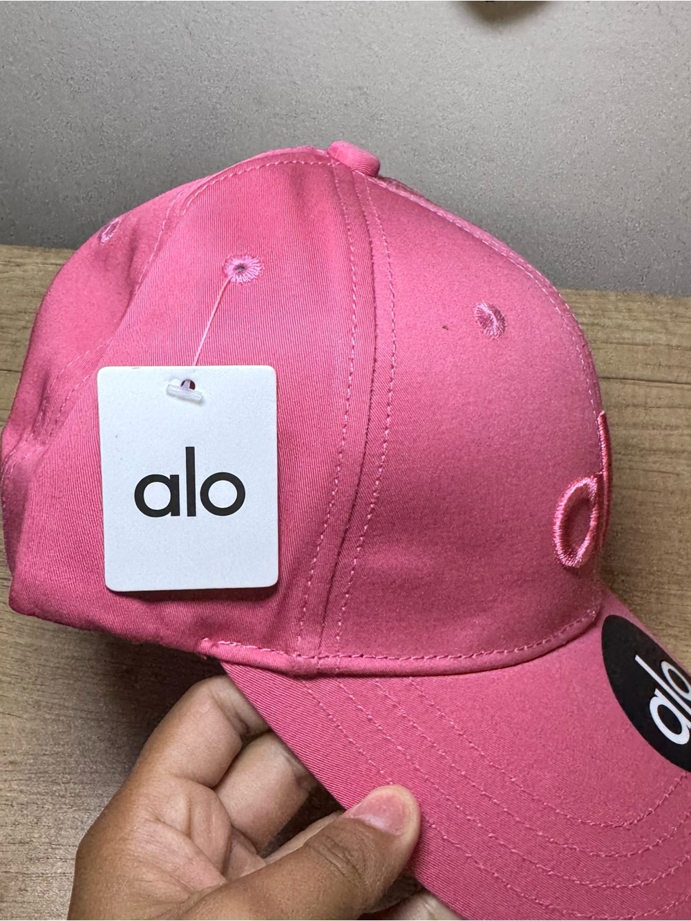 Hot Pink ALO Unisex Adjustable Baseball Cap New With Tags - Picture 5 of 5